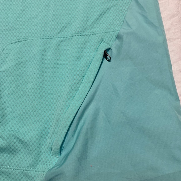 Saucony Full Zip Running Light Blue / Teal Lightweight Jacket Run Boston 2015 XL - Picture 11 of 11